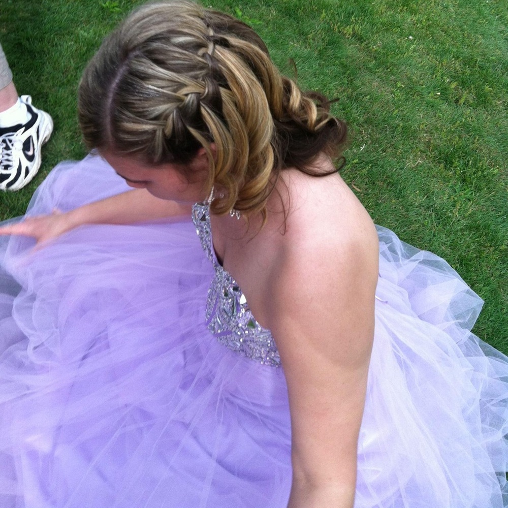 Purple prom dress